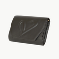 Black Leather Convertible Clutch