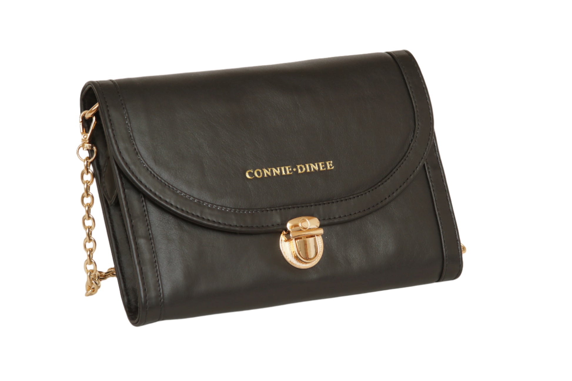 Black and Gold Travel Clutch