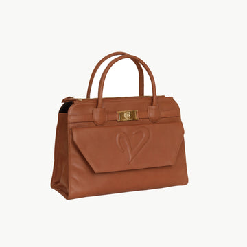 Brown Leather Tote Bag For Women