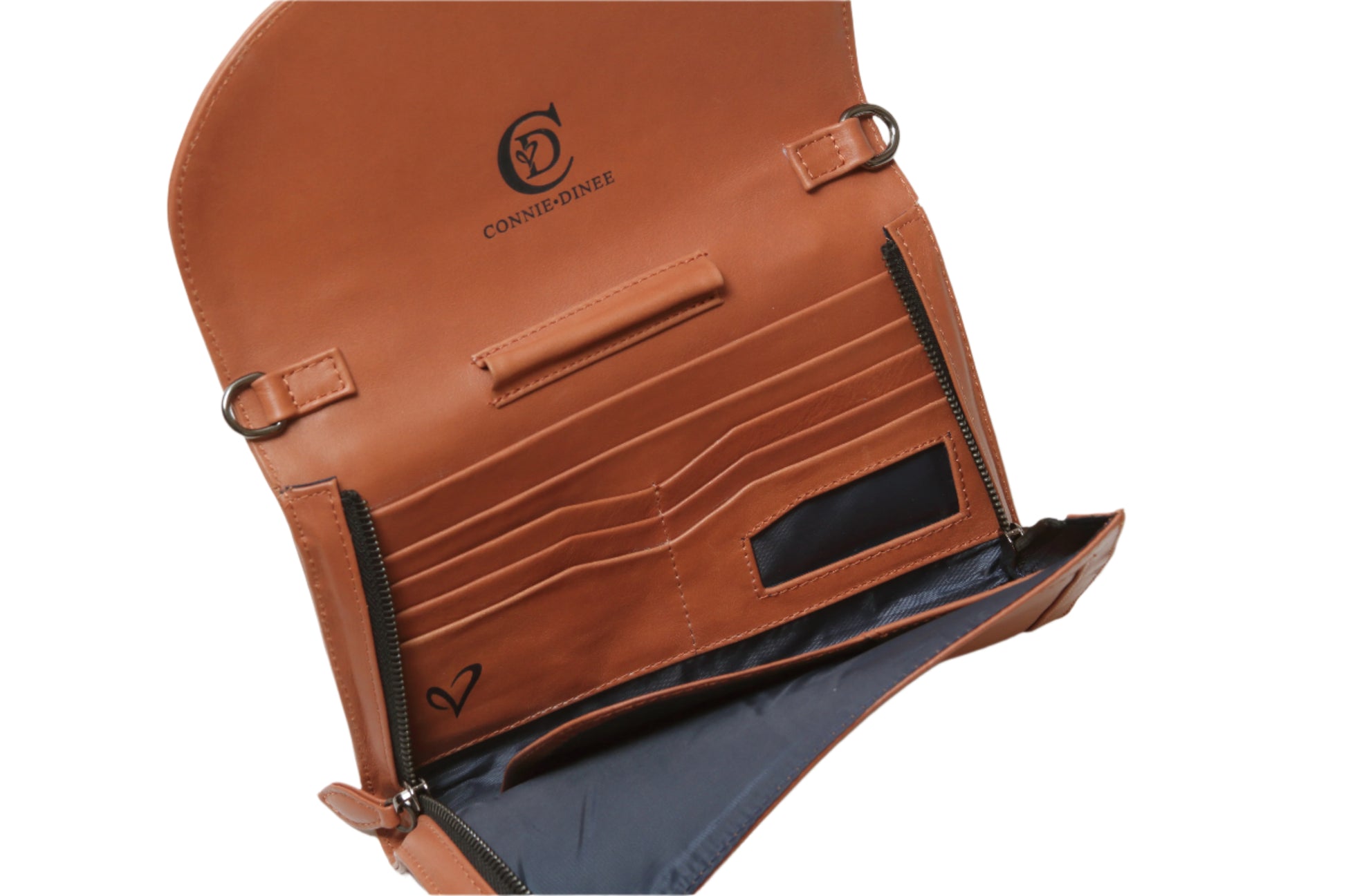 Brown and Black Travel Clutch for women