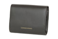 black leather clutch