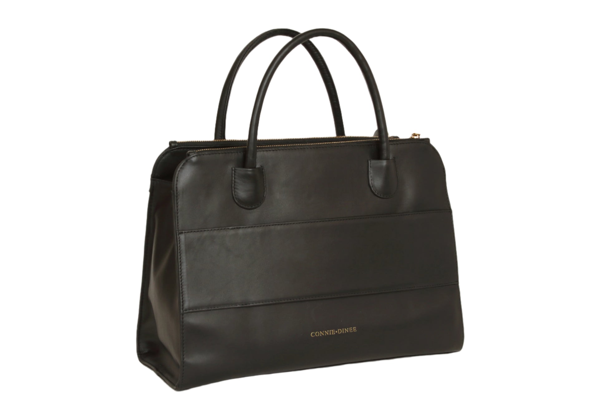 Black Leather Tote Bag
