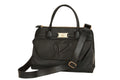womens black leather tote bag