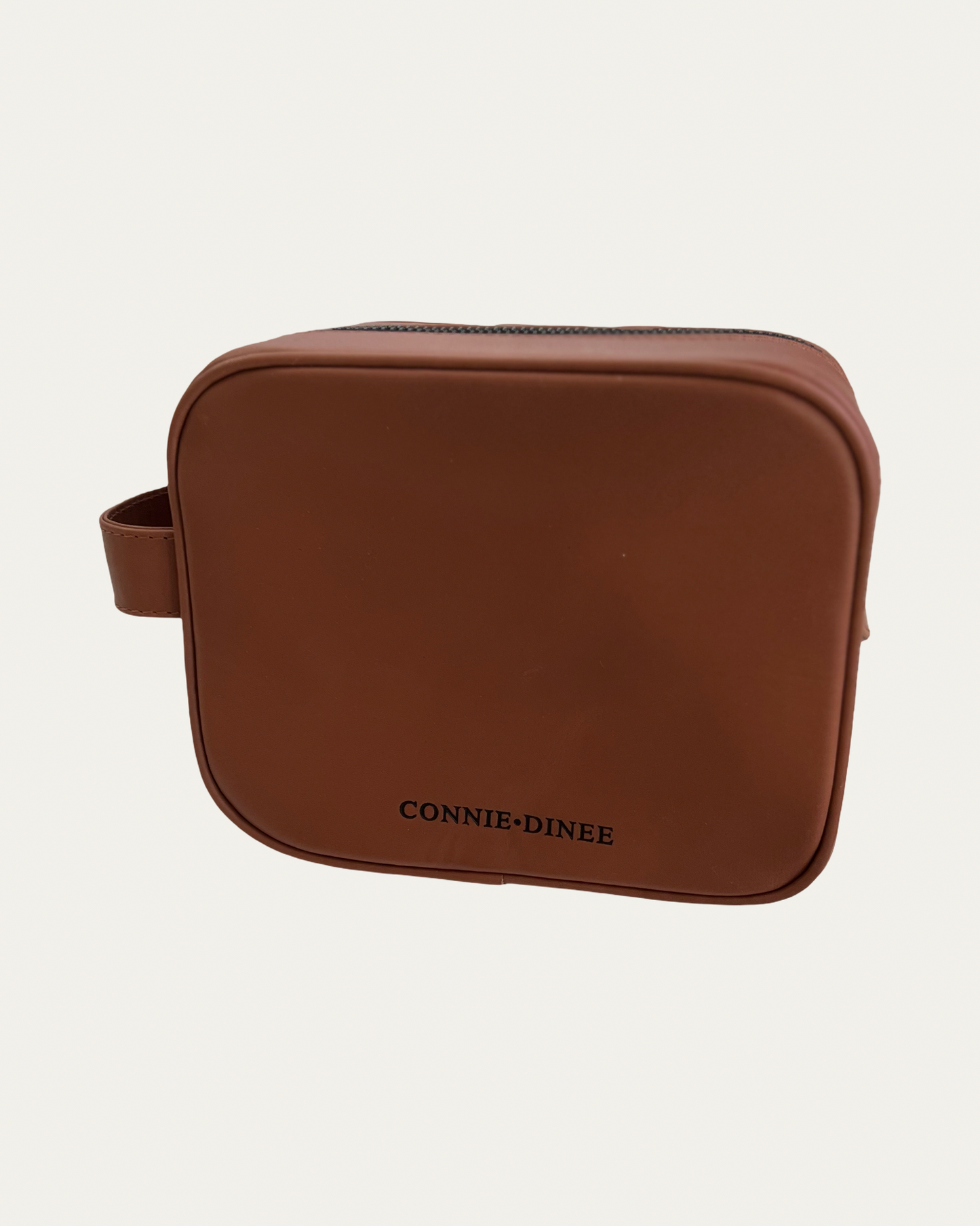 Brown and Black Toiletry & Makeup Bag