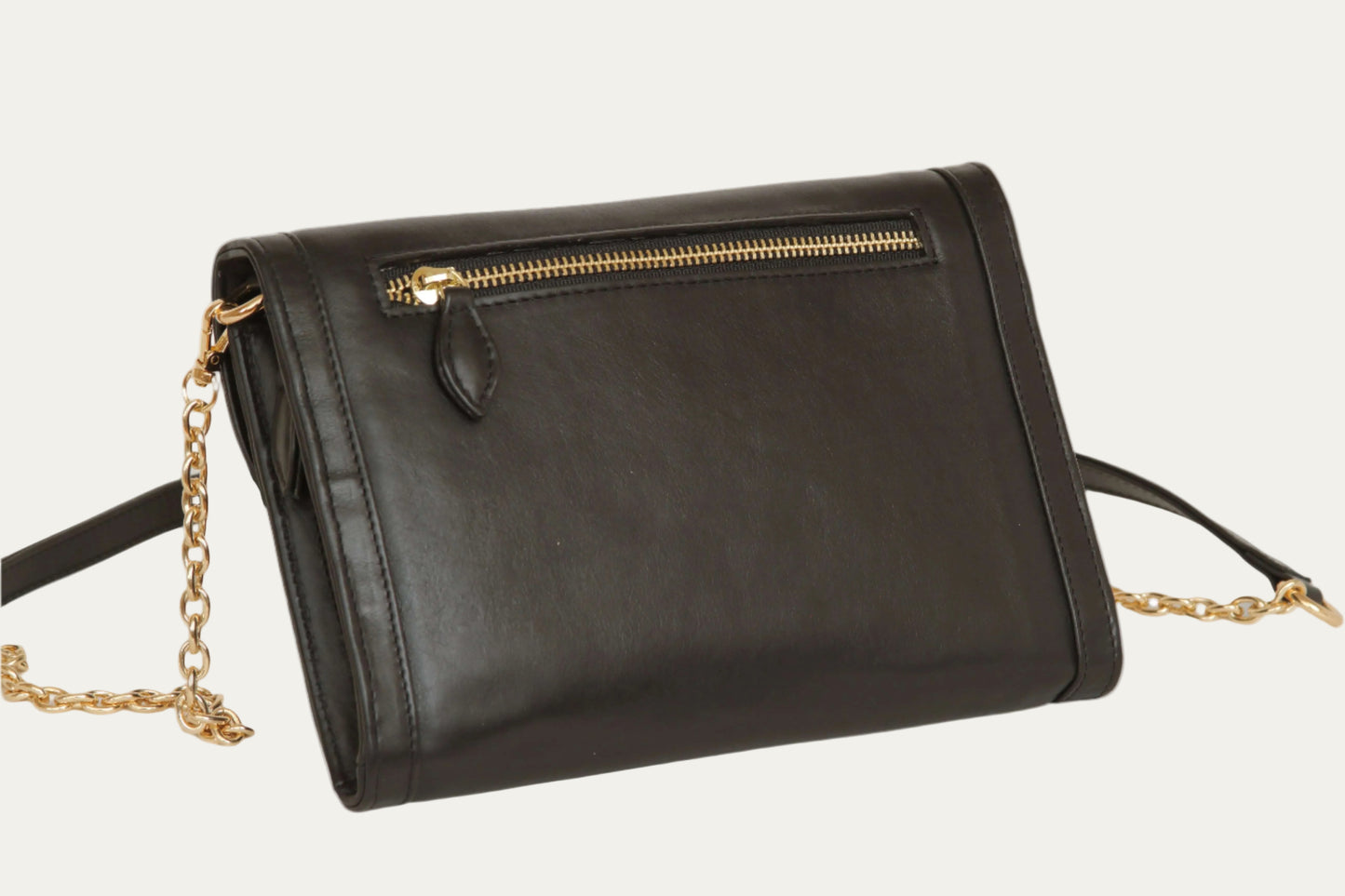 Black and Gold Travel Clutch