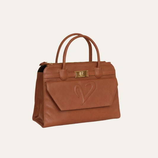 Brown Leather Tote Bag For Women