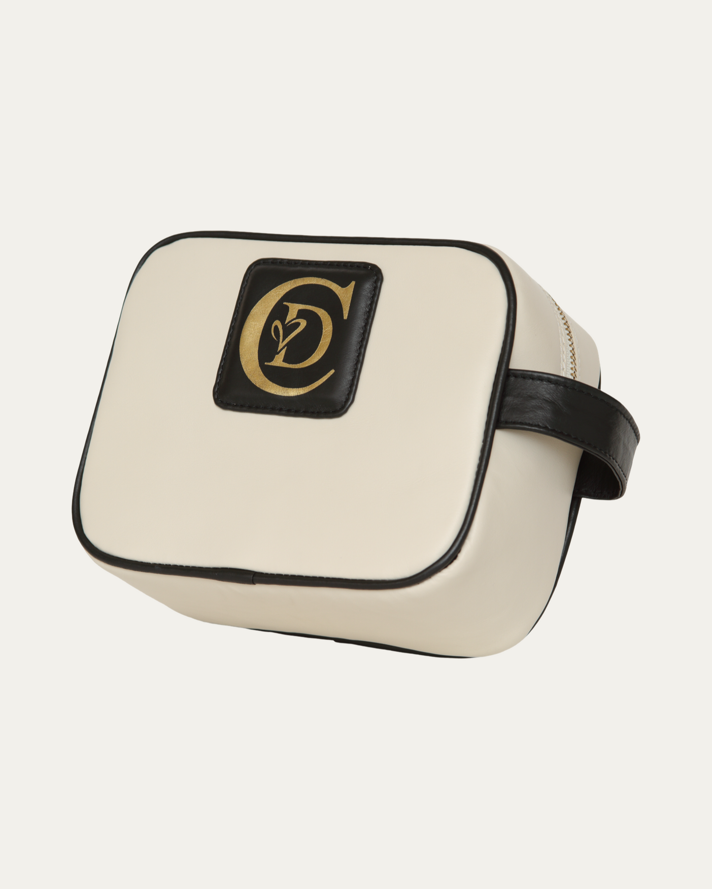 Black and Cream Toiletry & Makeup Bag