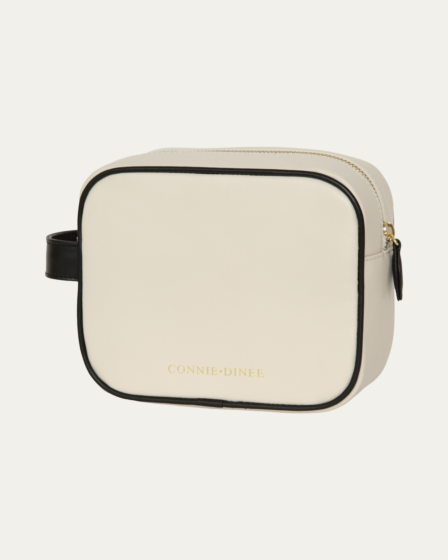 Black and Cream Toiletry & Makeup Bag