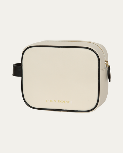 Black and Cream Toiletry & Makeup Bag