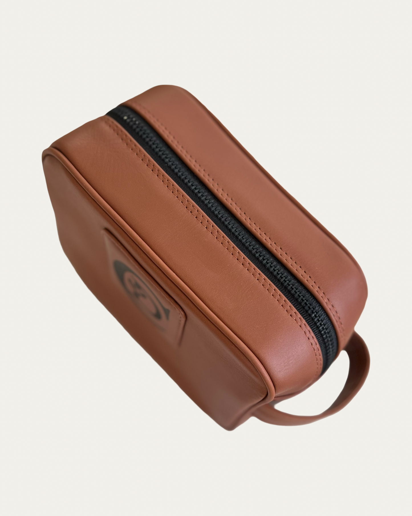 Brown and Black Toiletry & Makeup Bag
