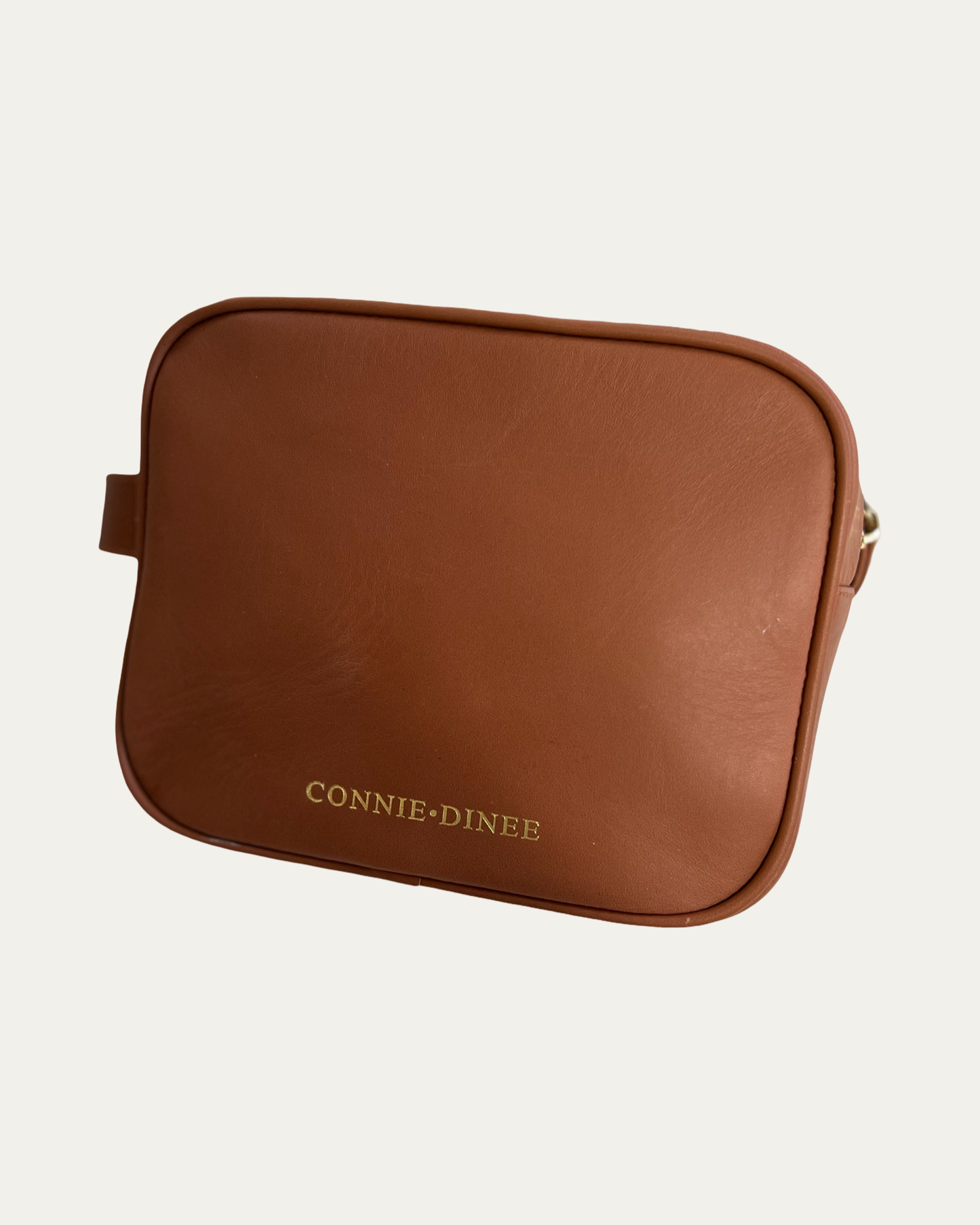 Brown and Gold Toiletry & Makeup Bag