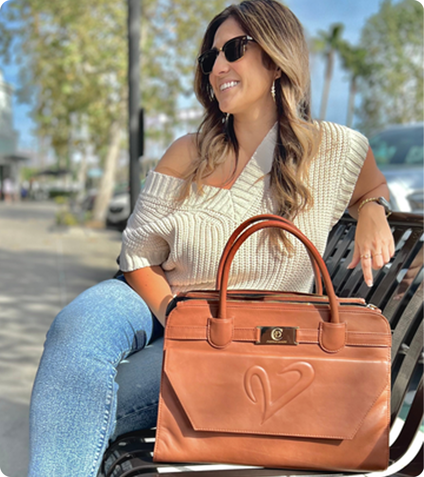 Brown Leather Tote Bag