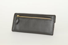 Load image into Gallery viewer, Black Tri-Fold Leather Wallet
