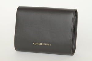 Black Leather Convertible Clutch