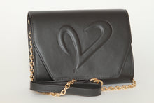 Load image into Gallery viewer, Black Leather Convertible Clutch
