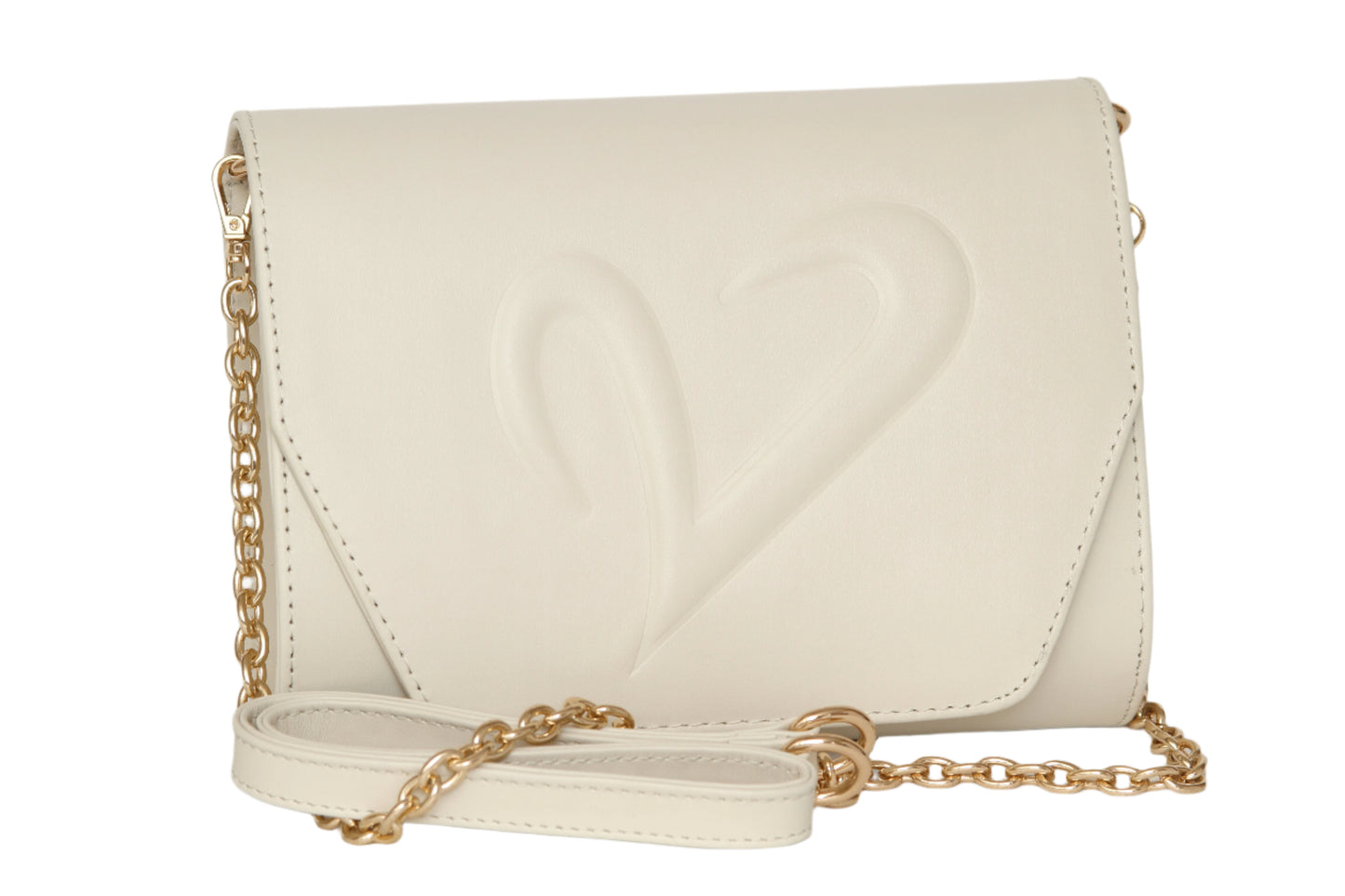 cream color clutch bag