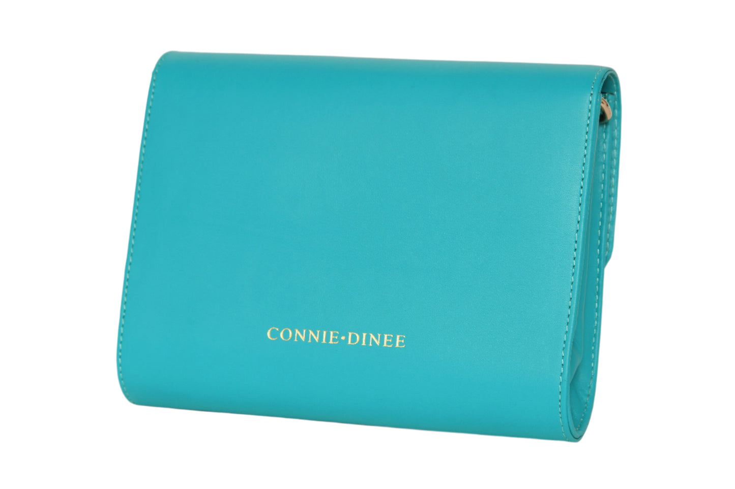 teal leather wallet