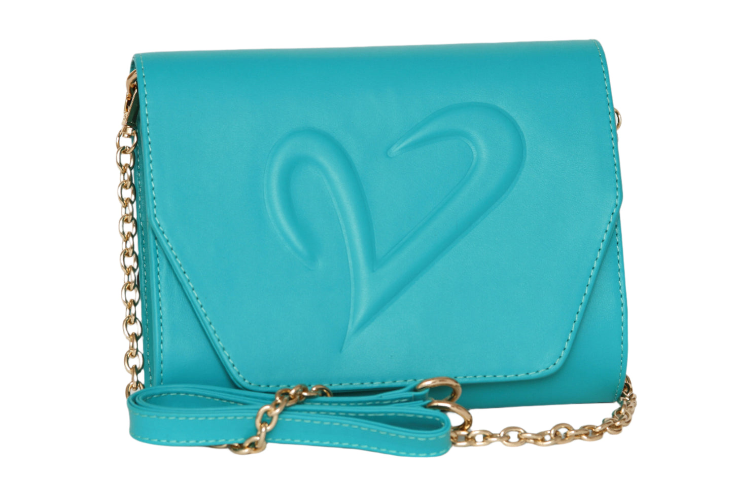 teal wallet leather