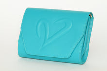 Load image into Gallery viewer, Teal Leather Convertible Clutch
