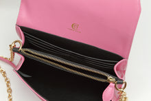 Load image into Gallery viewer, Pink Leather Convertible Clutch
