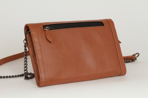 Brown and Black Travel Clutch