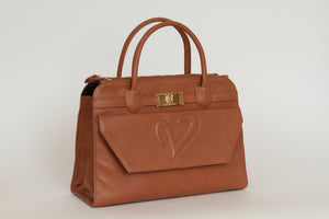 Brown Leather Tote Bag