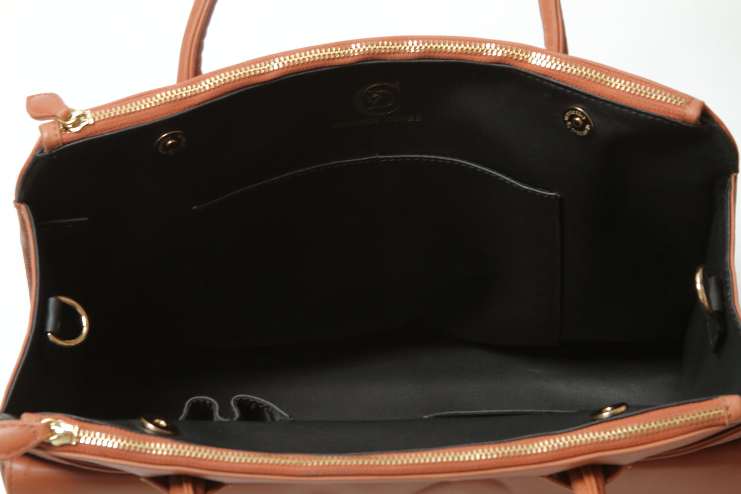 women's brown leather tote bag