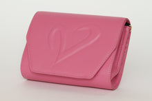 Load image into Gallery viewer, Pink Leather Convertible Clutch
