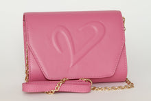 Load image into Gallery viewer, Pink Leather Convertible Clutch
